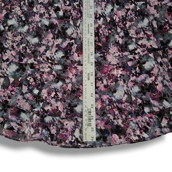 Rebecca Taylor 100% Silk Dress Sleeveless Abstract Multicolor Jewel Tones Fairy‎ - Picture 12 of 14